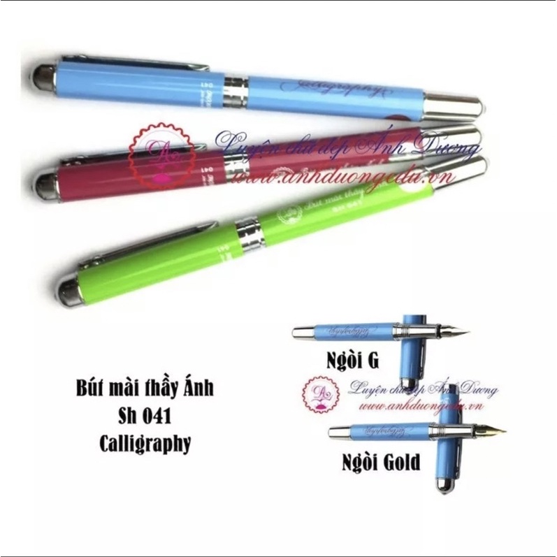 Bút máy lá tre lớn thư pháp Calligraphy thầy Ánh, Ánh Dương SH041.