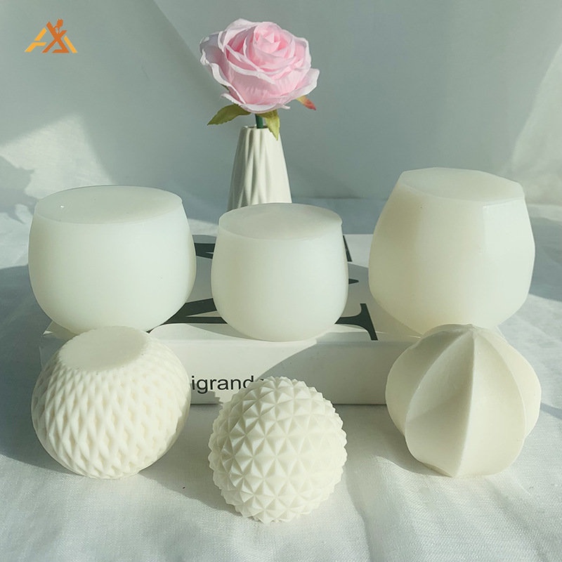 Khuôn Silicone Làm Nến / Đá Khuếch Tán Hương Thơm Hình Quả Bóng 3D DIY