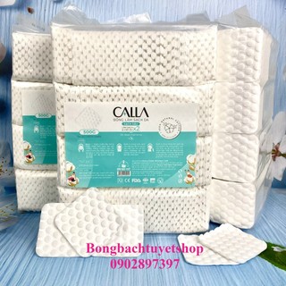Bông tẩy trang làm sạch da Bông Bạch Tuyết Calla Sạch Sâu 500Gr ( Túi Zip Mới )
