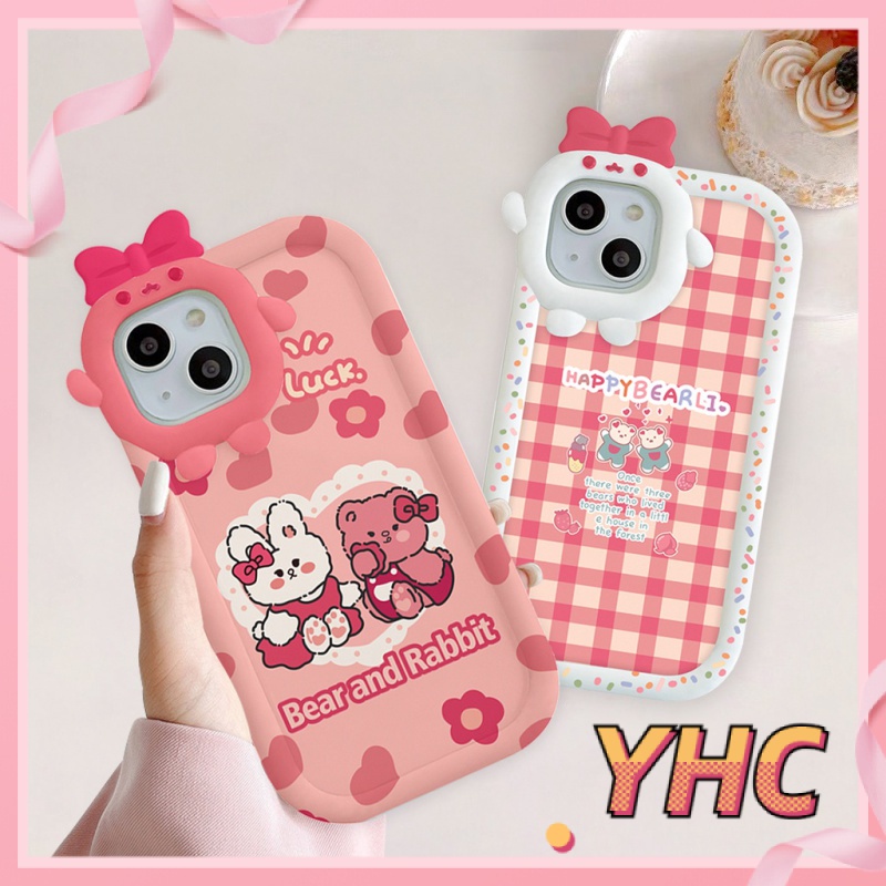 ốp iphone Họa Tiết Chú Gấu / Thỏ / Gấu Dễ Thương Cho Iphone 6splus / 7 / 7plus / 8 / 8plus / X / xs / 11 / 12 / 13 / Pro / Max / Plus / promax-5047