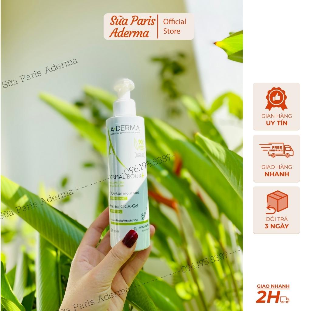 Gel rửa mặt làm sạch, làm dịu da kích ứng A-Derma Dermalibour+ Foaming Gel 200ml, hàng Pháp nội địa_Sữa Paris Aderma