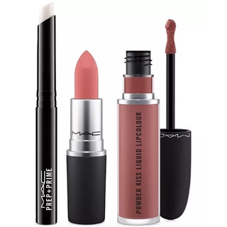 Set Son MAC Prep + Powder Kiss Lip Set (Fullsize 3 Cây) tone 314 & 997
