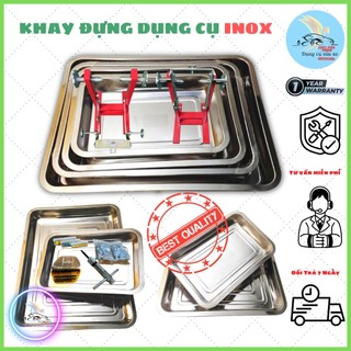 Khay đựng đồ nghề xe máy INOX DẦY nhiều kích cỡ