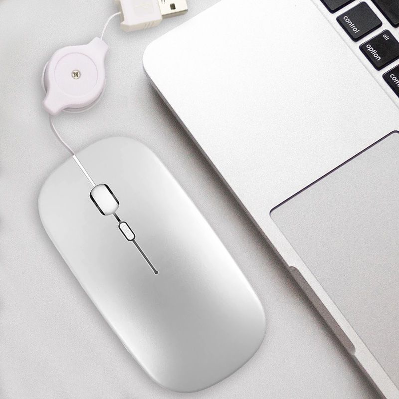 Chuột Máy Tính Laptop 11 / 7 Inch USB Có Dây Rút Siêu Mỏng Dễ Thương