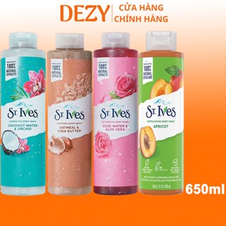 Sữa Tắm St ives 650ml Sữa Tắm Trắng Da - Tinh Chất Chăm Sóc Da Massage Body Yến Mạch Dưỡng Ẩm Collagen St.ives Dezy