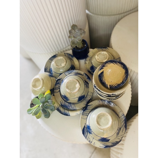 Combo 1 Chén Phêch + 1 Dĩa phếch Xưa Nam Bộ + Tặng 1 Chén Chấm