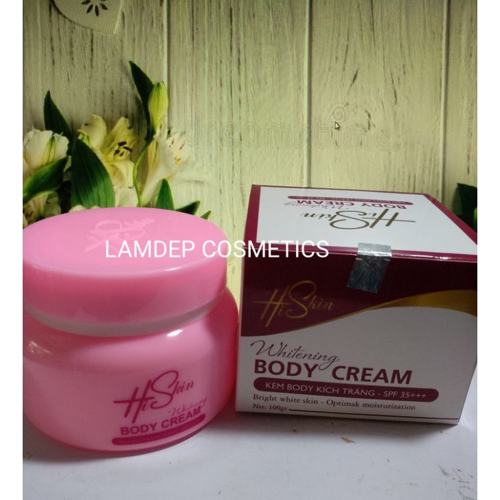 Kem dưỡng trắng da body siêu trắng Hiskin 100g