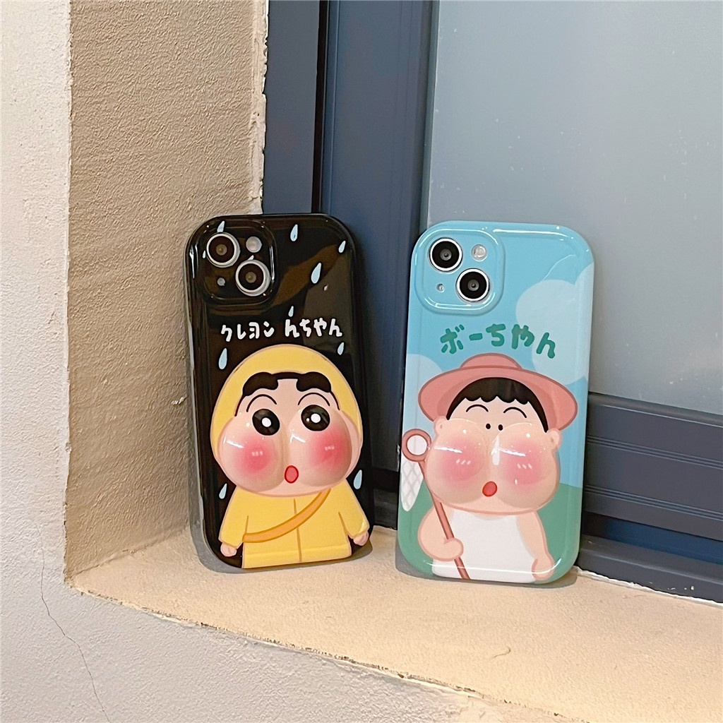 Ốp Điện Thoại TPU Mềm Hình Khuôn Mặt Hoạt Hình IMD Cho iphone 14 Pro Max 13 Pro Max 12 Pro Max