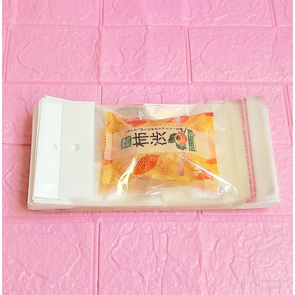 100g  Túi Opp dán mép  10x15cm  - Túi ni lông băng keo dán miệng - Bao nilon dán miệng