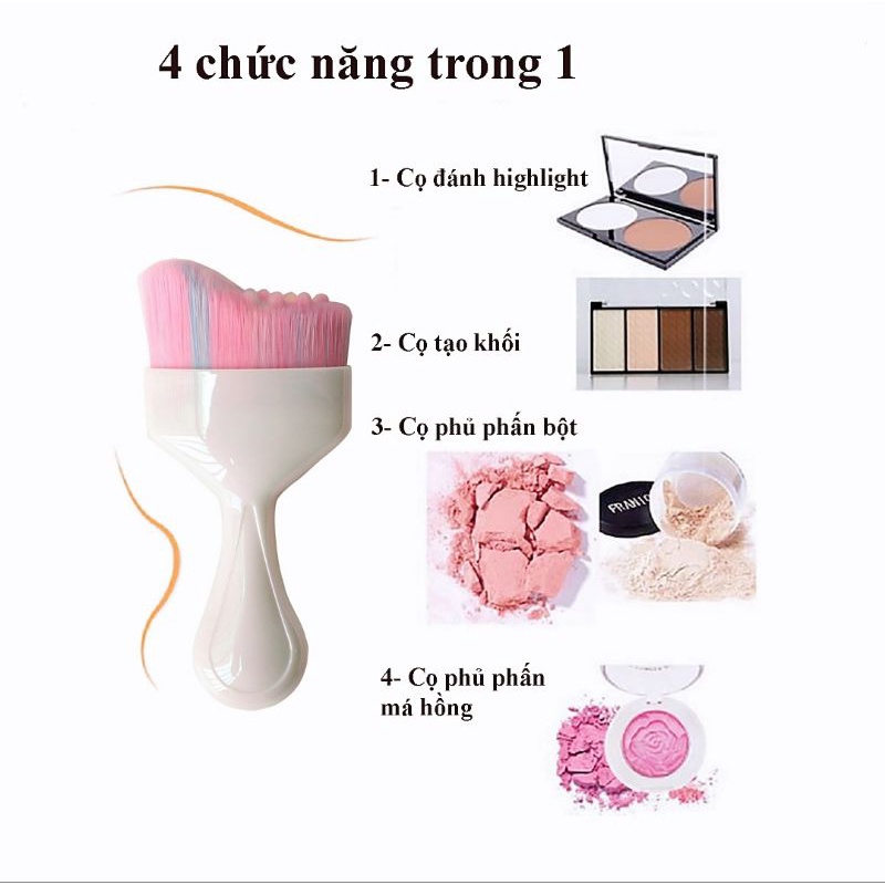 Cọ trang điểm MAKEUP TOOLS Romantic Ice-cream 2in1 Brush  MINISO