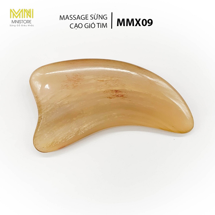 Dụng cụ massager sừng tim kích thước 6,5-9,5cm dày 4mm-1cm massage da mặt,giảm quầng thâm bọng mắt, giảm sưng