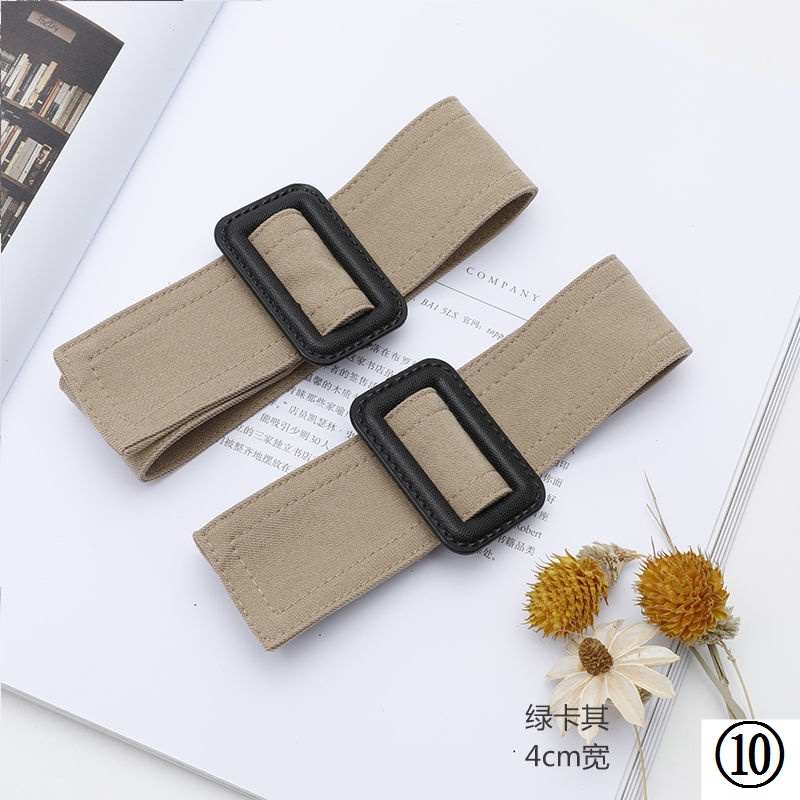Dây Đeo Cổ Tay Áo Khoác / Áo Khoác / Cổ Tay Bằng Vải Ren Trang Trí Màu Khaki