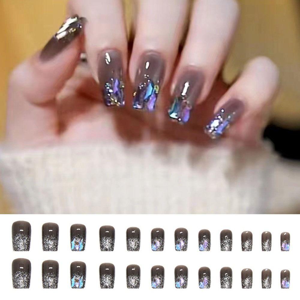 Set 24 Móng Tay Giả Chuyên Dụng Cho Nữ