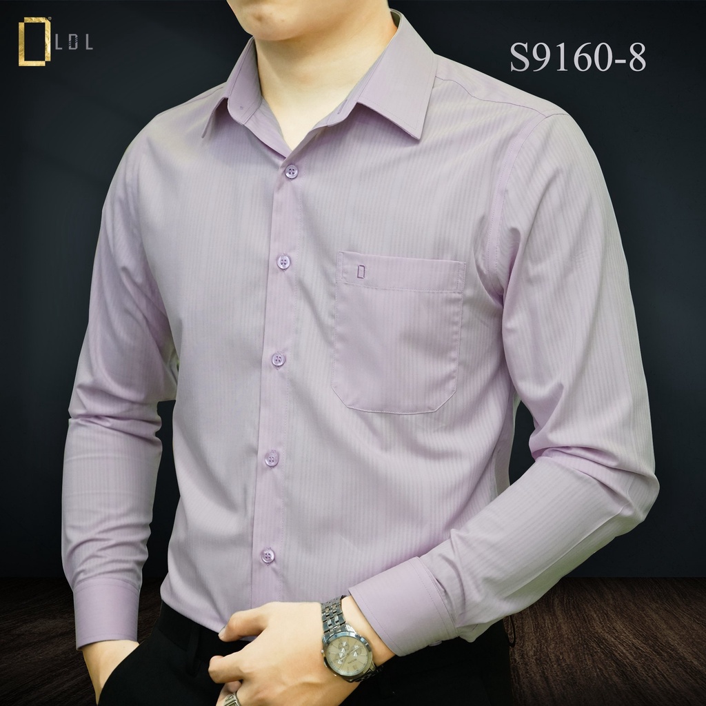 Áo Sơ Mi Sọc Chìm Bamboo Mềm Mịn Thoáng Mát, Thấm Hút Mồ Hôi, HạN Chế Nhăn Nhàu Size từ 45-85kg