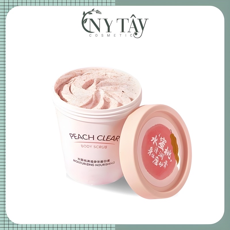Tẩy Da Chết Body Đào Heyxi Peach Clear Body Scrub 200ml