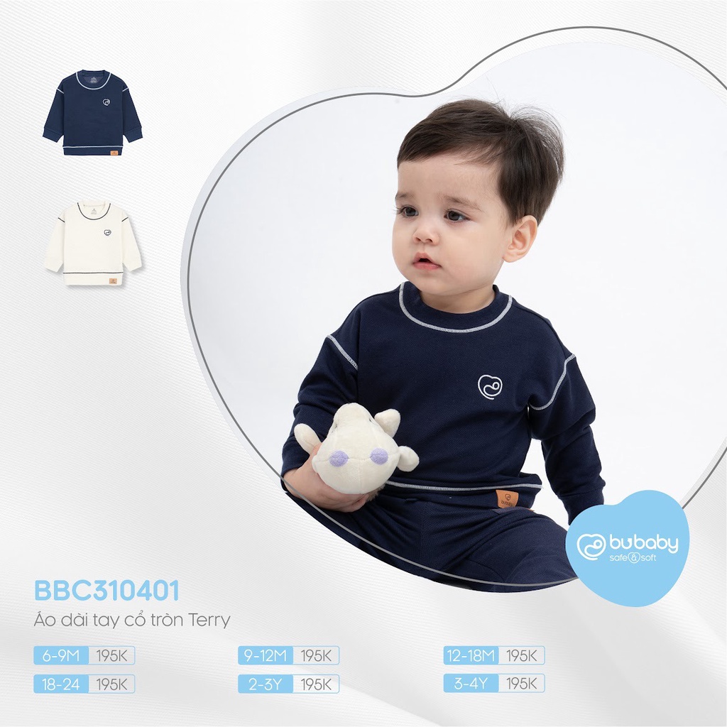 Áo Dài Tay Cổ Tròn Terry Đủ Màu Bu Baby Bình Dương
