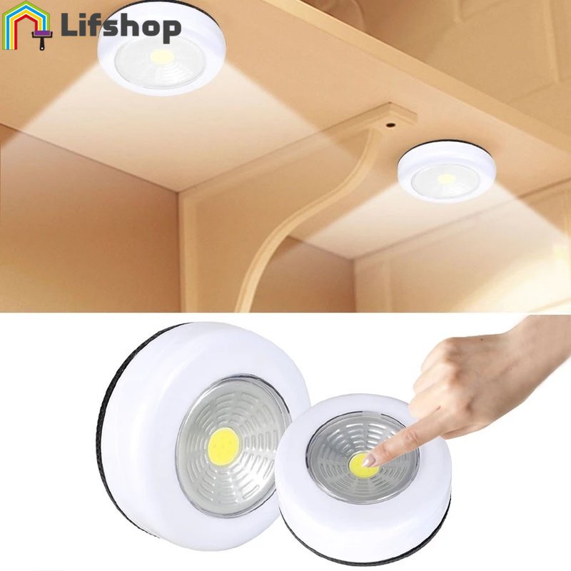 Đèn LED Tròn Dán Dưới Tủ / Phòng Ngủ / Nhà Bếp Đa Năng