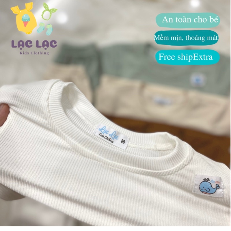 Bộ quần áo thu đông dài tay cho bé trai bé gái, quần áo sơ sinh bé trai bé gái lạc lạc kids clothing 7kg đến 17kg
