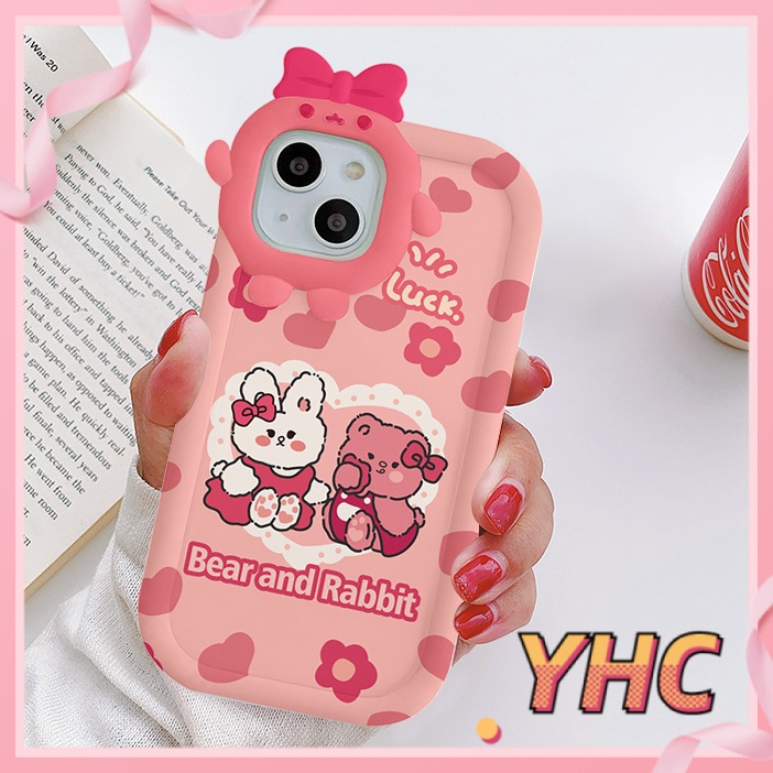 ốp iphone Họa Tiết Chú Gấu / Thỏ / Gấu Dễ Thương Cho Iphone 6splus / 7 / 7plus / 8 / 8plus / X / xs / 11 / 12 / 13 / Pro / Max / Plus / promax-5047