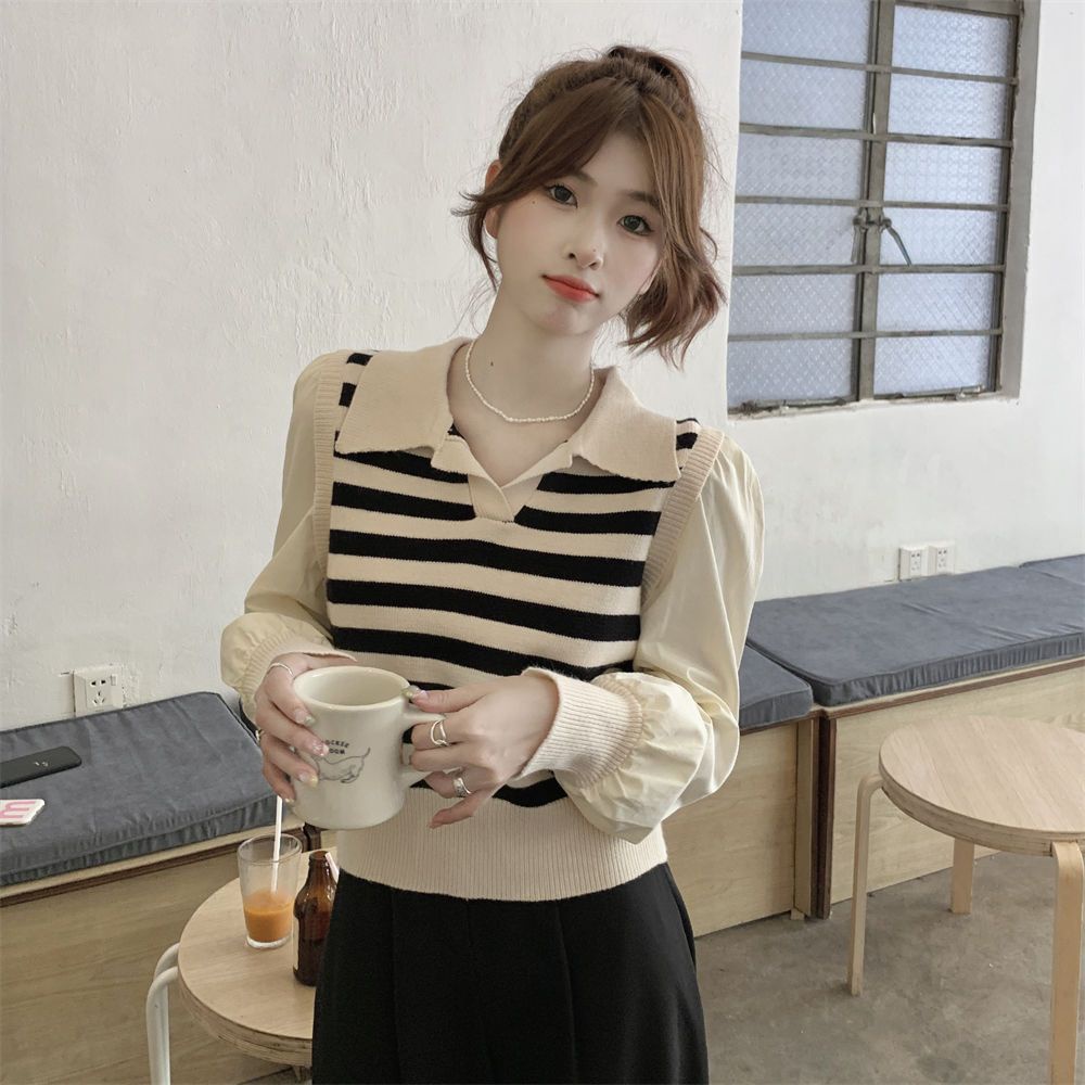 Áo Thun Nữ Dài Tay Kiểu Hàn Quốc Thích Hợp Cho Mùa Thu