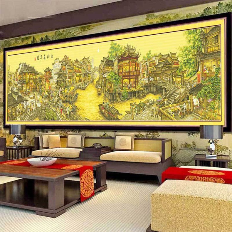 Tranh thêu chữ thập - Nam Hương Cự Mông