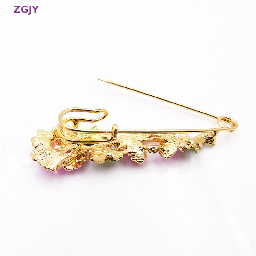 Ghim Cài Áo Hình Hoa Đính Đá Nhiều Màu Sắc Phong Cách Vintage Thanh Lịch Cho Nữ Mới