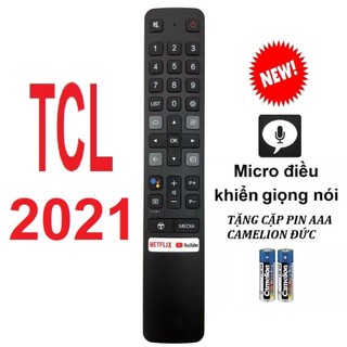 Remote điều khiển tivi TCL 2021 micro điều khiển giọng nói