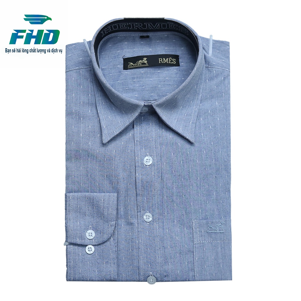 Áo Sơ Mi Nam Tay Dài Chất Vải Cotton Cao Cấp Mềm Mịn Họa Tiết Lạ Mắt Form Chuẩn FHDA019