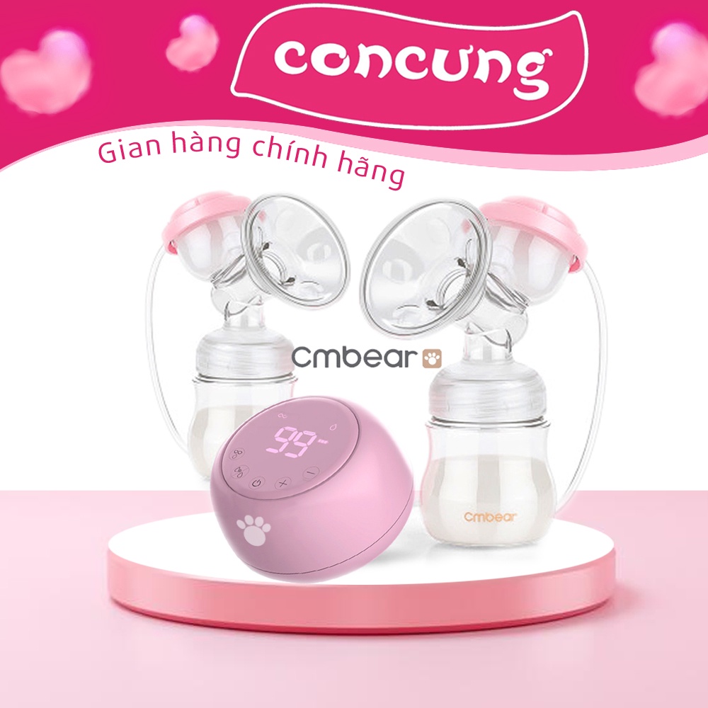 Máy Hút Sữa Điện Đôi Cmbear Tích Pin 9 Cấp Độ Hút Có Matxa Không Đau Rát - ️BẢO HÀNH CHÍNH HÃNG