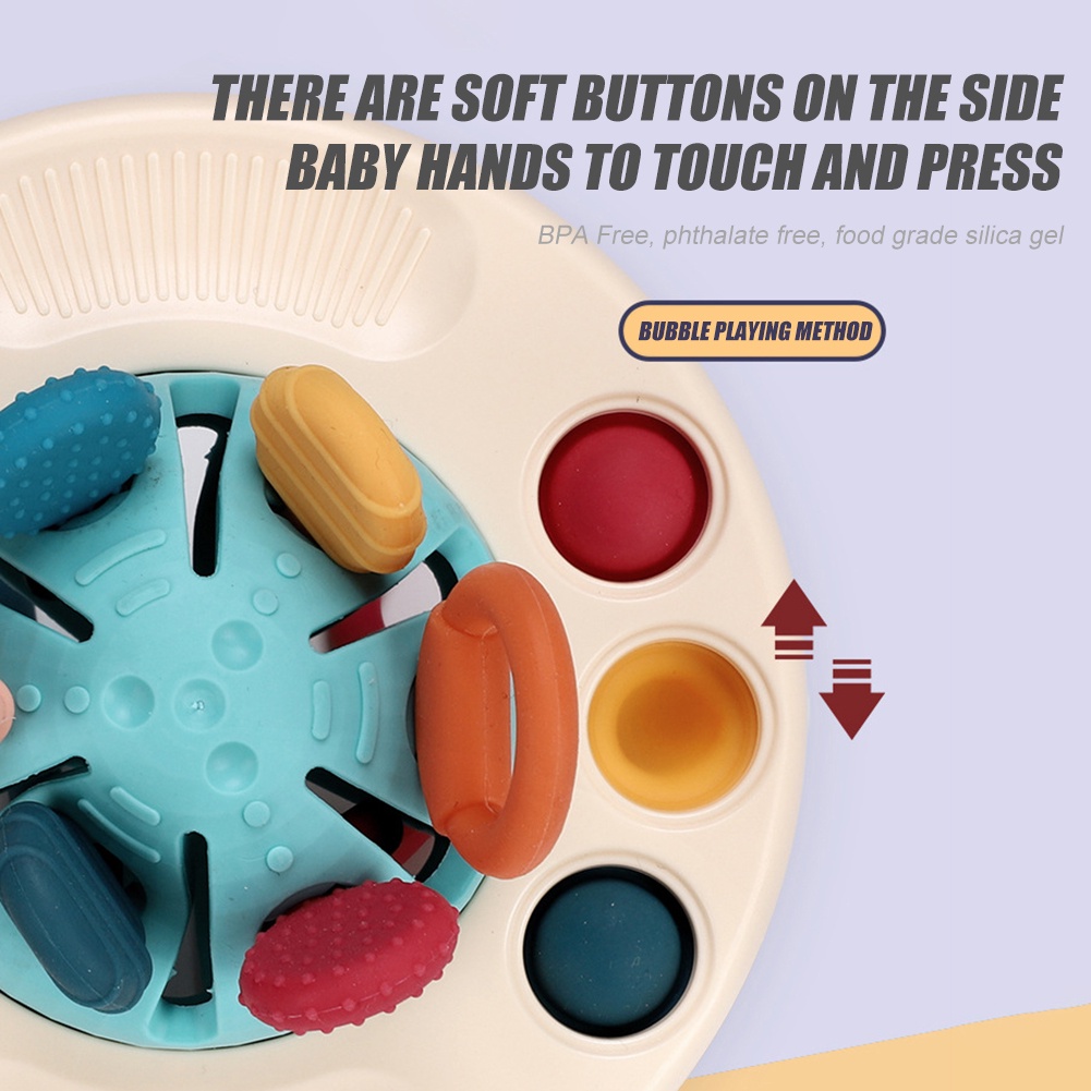 Đồ Chơi Đĩa Bay UFO Bằng Silicone Cấp Thực Phẩm Cho Bé
