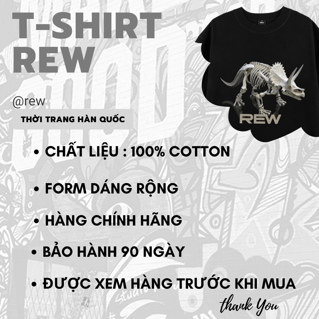 Áo thun REW basic form dáng rộng Unisex TS01