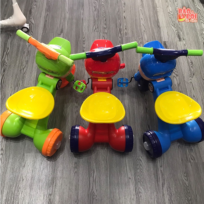 Xe đạp 3 bánh con kiến gấp gọn,có nhạc và đèn cho bé