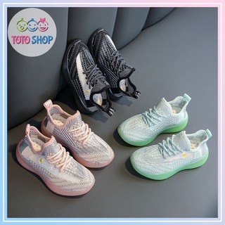 Giày thể thao cổ bo chun, giày lười hoa cúc cực xinh cực xịn cho bé