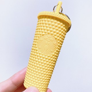 [STARBUCKS KEYCHAIN] - MÓC KHOÁ KEYCHAIN MÔ PHỎNG LY STUDDED COLD CUP
