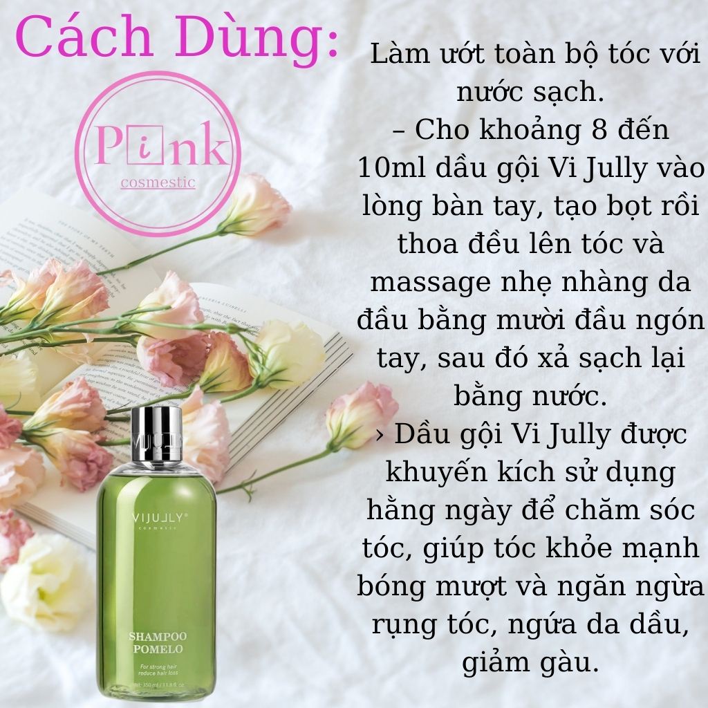 Combo Dầu Gội - Dầu Xả - Xịt Bưởi VIJULY Mới