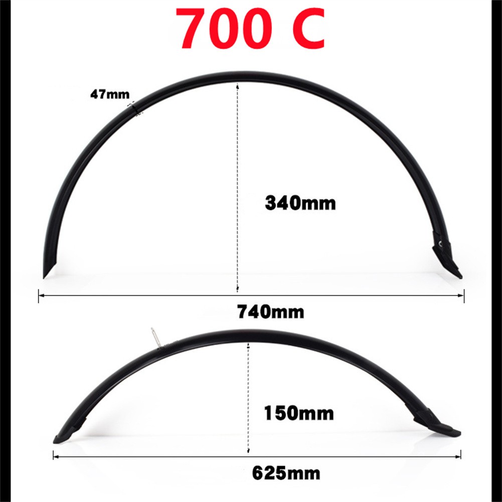 Tấm Chắn Bùn Siêu Bền 700C / 26 / 27.5 / 29 Chất Lượng Cao Cho Xe Đạp