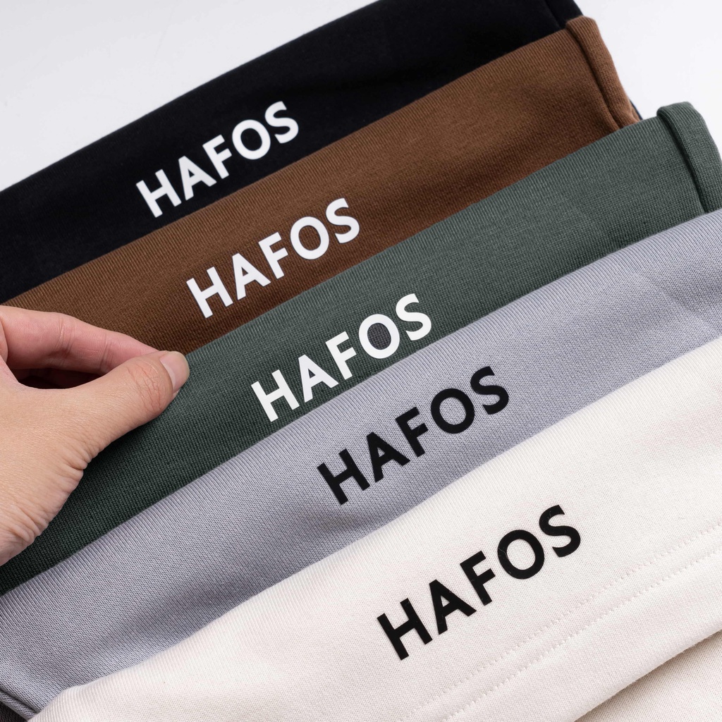 Set đồ ngắn Unisex Hoodie nỉ Cotton Chân cua - HAFOS