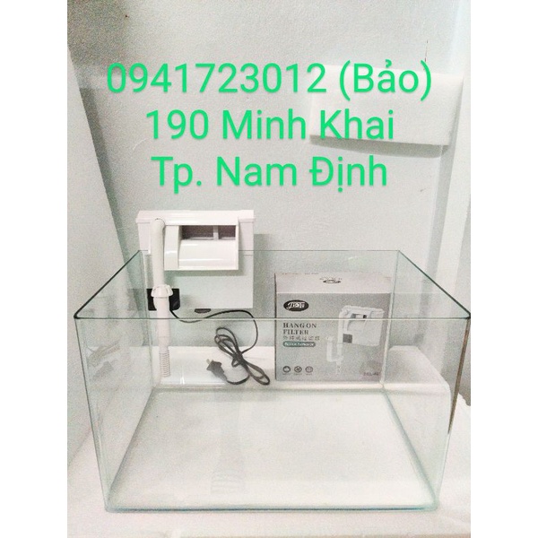 Combo bể cá kính đúc Minjiang 60cm lọc đèn nhóm III