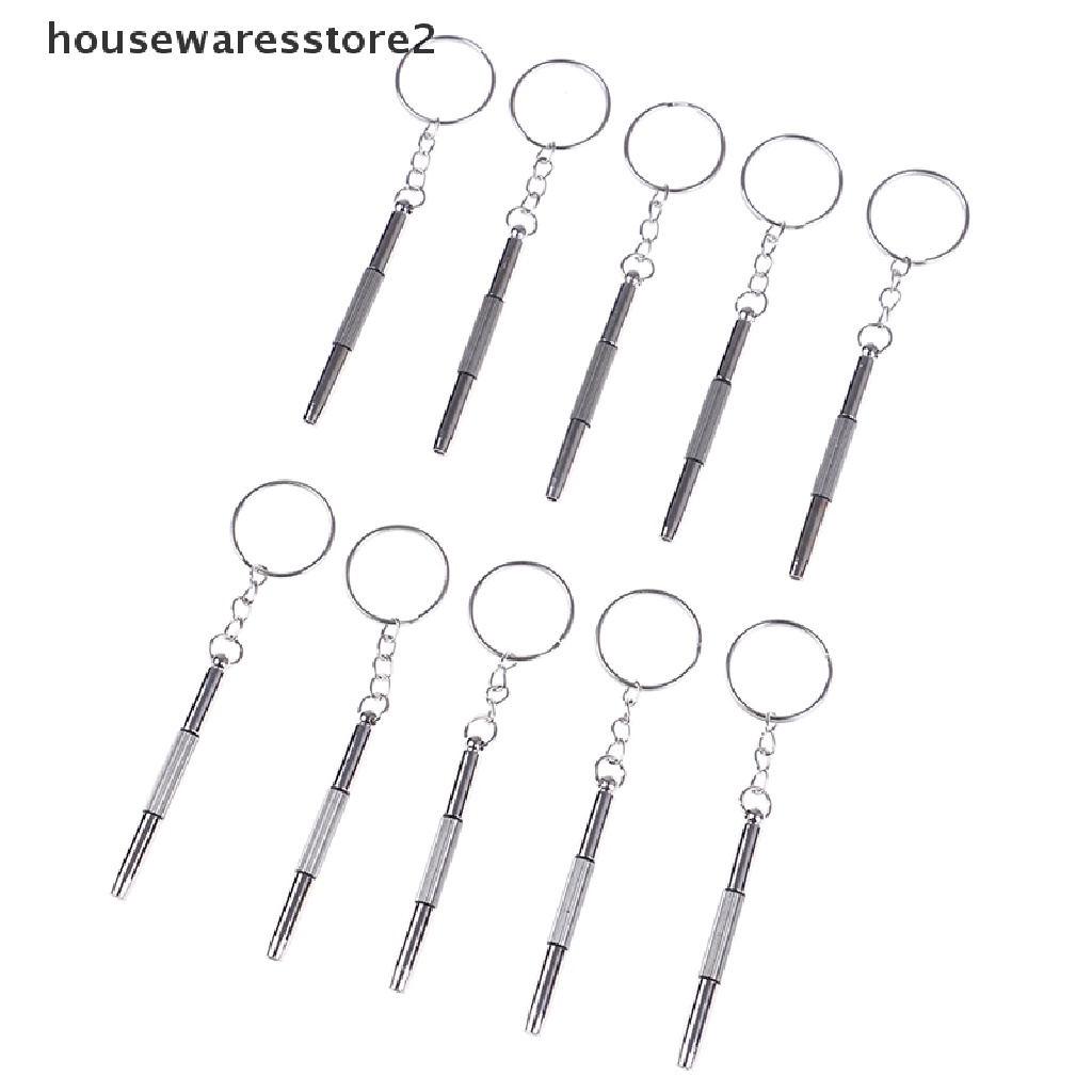 [Housewarestore2] Set 10 Dụng Cụ Sửa Chữa Điện Thoại Mắt Kính Kính Mắt Móc Khóa Túi Xách Thiết Kế Đơn Giản Thời Trang Cao Cấp