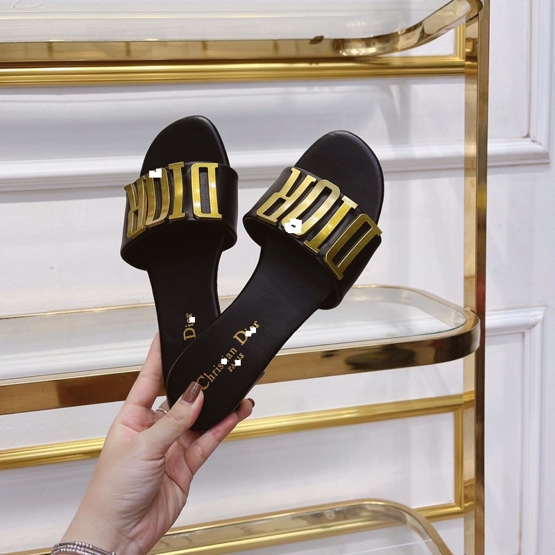 Dép Lê Nữ DI.ORR, Dép LV Đế Chống Trơn Quai Ngang Hàng Đẹp Loại 1 Các Màu Thời Trang