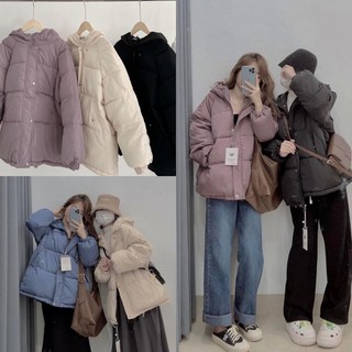 Áo khoác phao béo trơn nhiều màu basic ulzzang - Made by Fiin