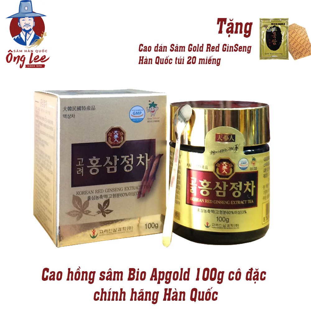 Cao hồng sâm Bio Apgold 100g cô đặc chính hãng Hàn Quốc