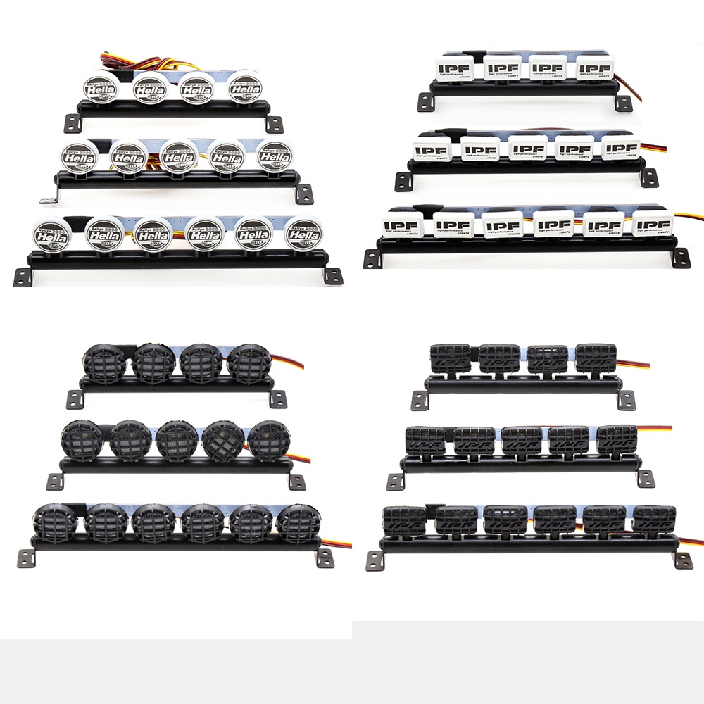 Đèn Led Hình Tròn / Vuông Điều Khiển Từ Xa Gắn Nóc Xe Hơi Điều Khiển Từ Xa Cho 1 / 10 Rc Crawler Capra Axial Scx10 Traxxas Trx6 Trx4 Rgt Rc4wd