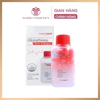 Viên uống trắng da Angel's Liquid Glutathione Ever Collagen 7day lọ 72 viên trắng bật tông chống lão hóa Harin Cosmetics