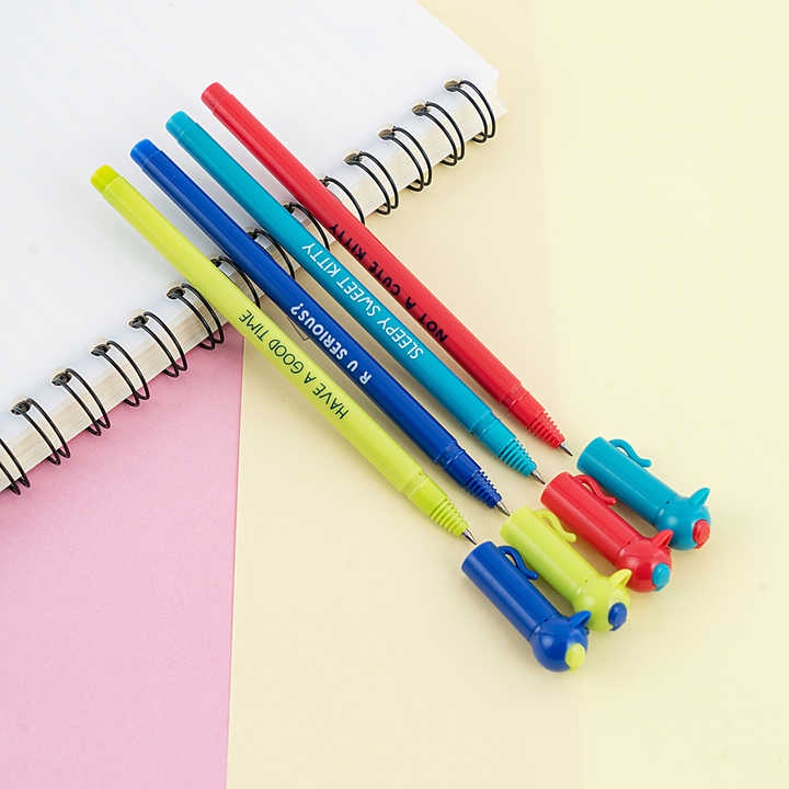 [Chọn màu] Bút gel nước M&amp;G AGPB5073 mực xanh nét 0.5mm / Bút 5073 So Many Cats hình cute