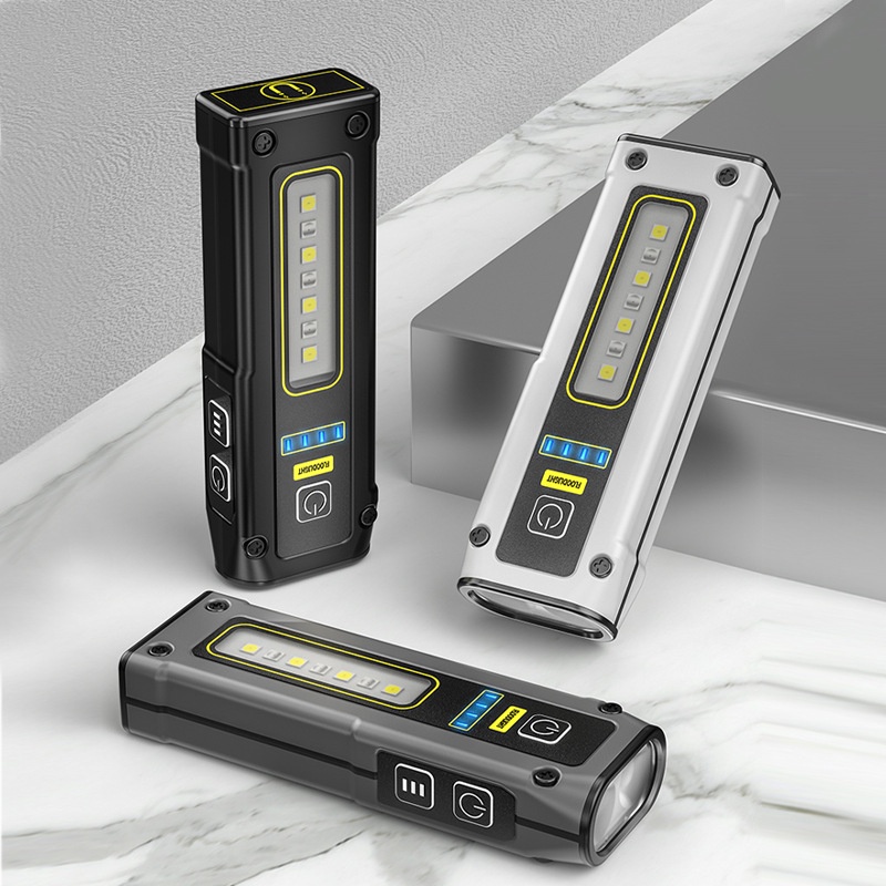 Đèn Pin Đa Năng Cổng Sạc USB Mini 7 Tốc Độ Kèm Nam Châm Có Thể Điều Chỉnh