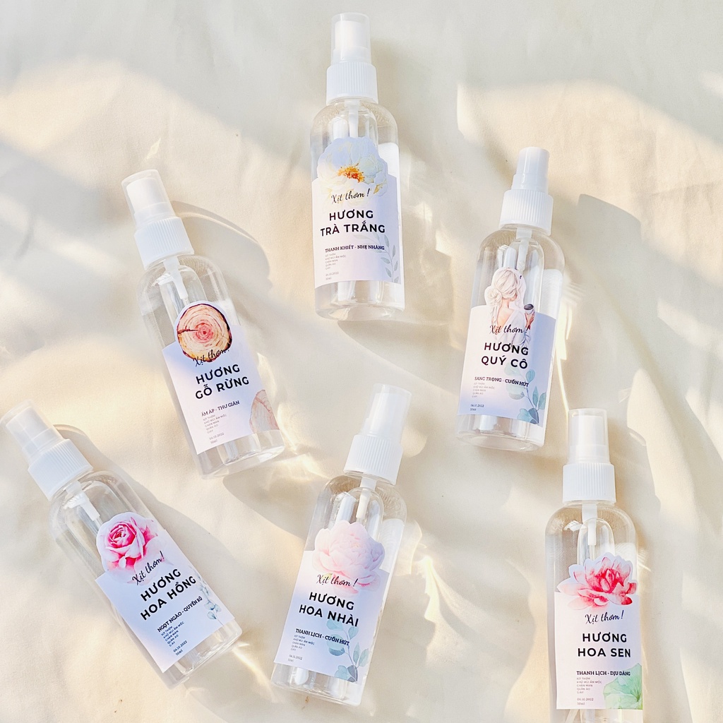 NƯỚC XỊT THƠM QUẦN ÁO NHÀ LINAN GARDEN 50ML/10ml