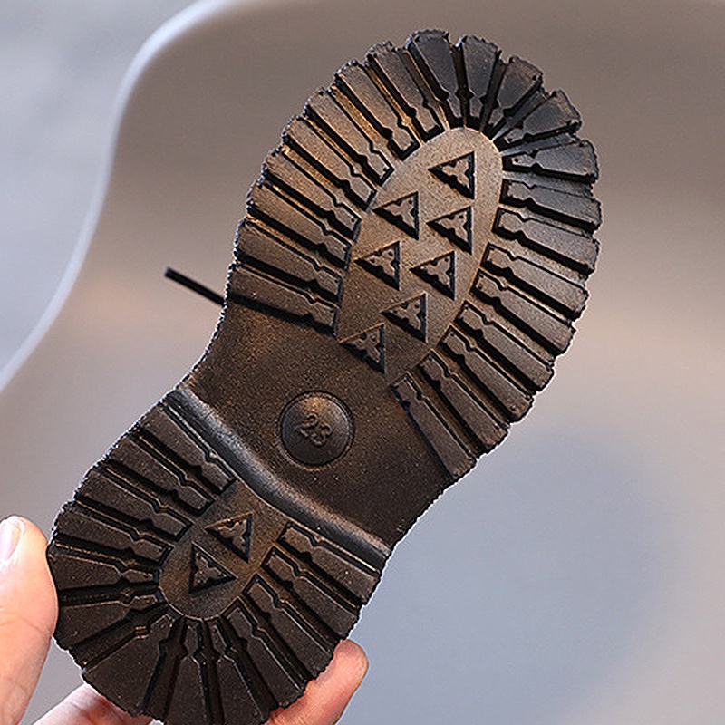 Giày Bốt Martin Kiểu Anh Thiết Kế Xinh Xắn Cho Bé Gái