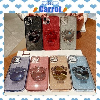 Ốp Điện Thoại Hình Mèo May Mắn Cho iPhone 11 / 12 / 13 / pro / promax
