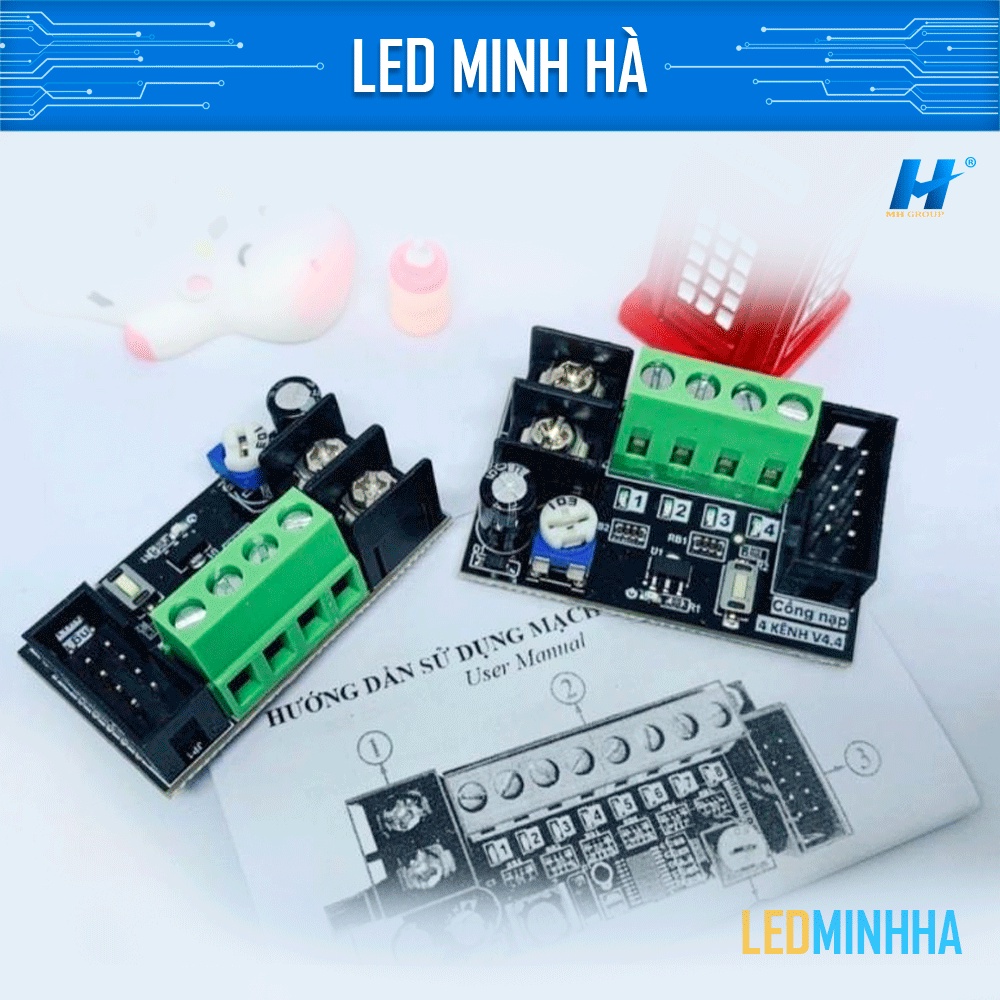 Mạch điều khiển led vẫy 4 kênh 6A, mạch led vẫy 4 cổng [ Nhiều Loại ]